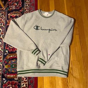 Heather Grey Champion crewneck